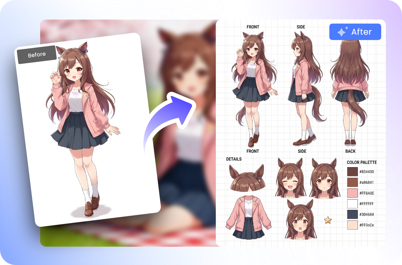 AI Customize Anime Character