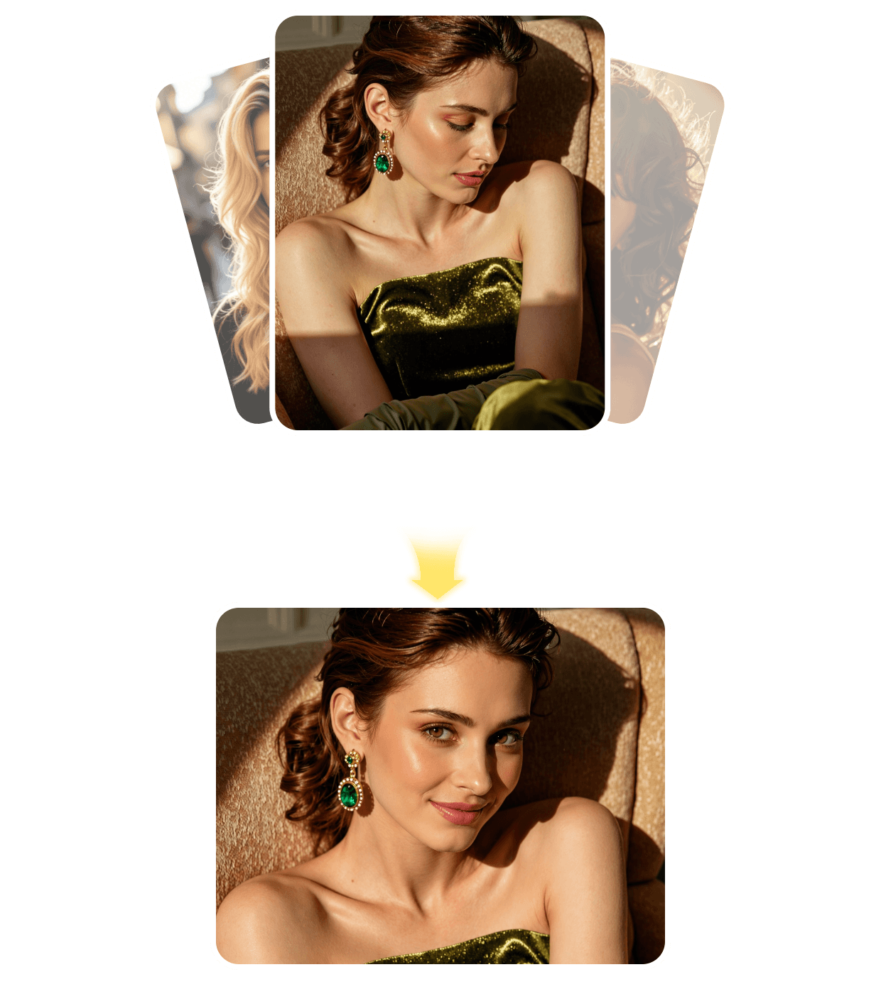 AI photo editor preview placeholder