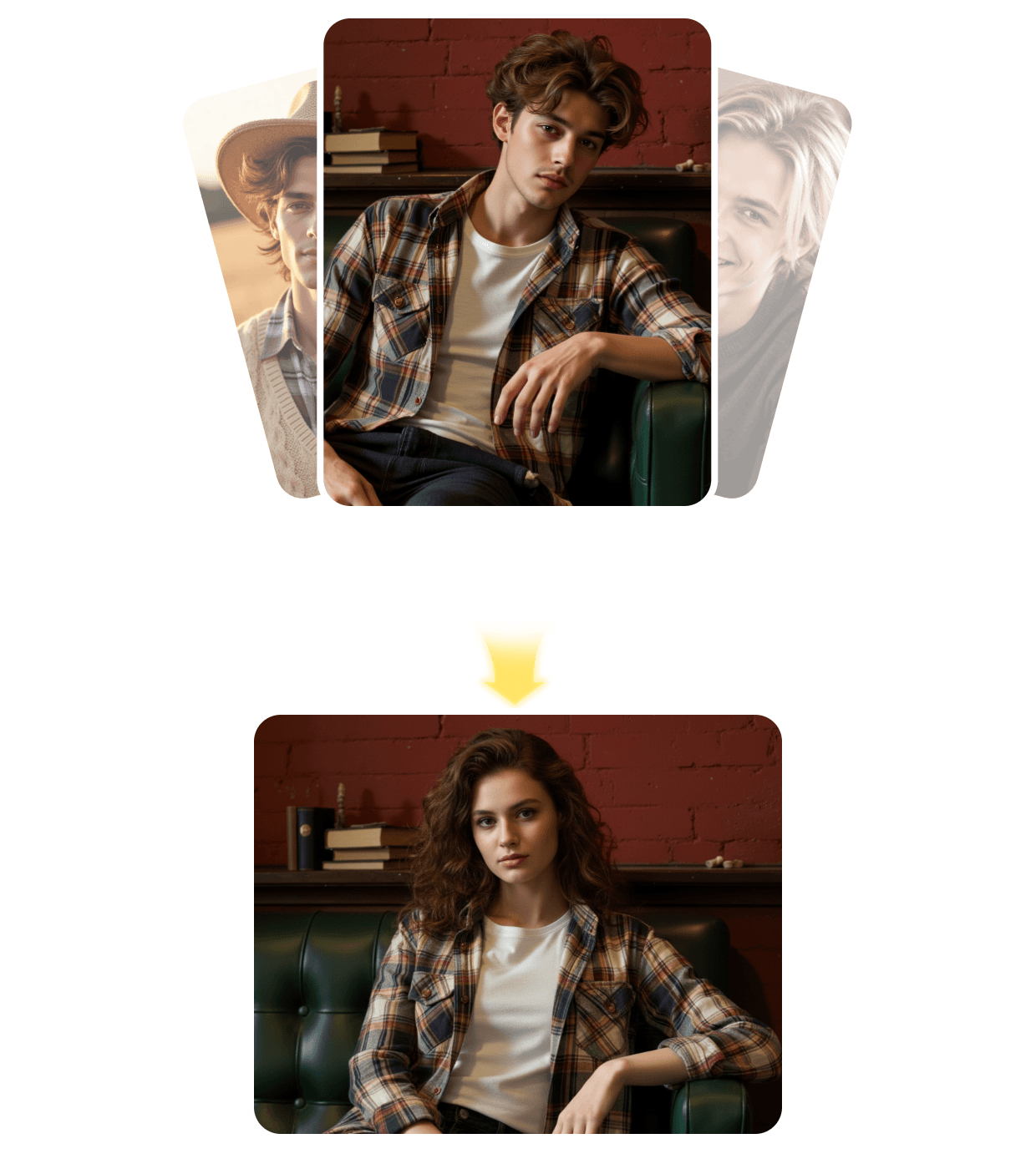 AI photo editor preview placeholder