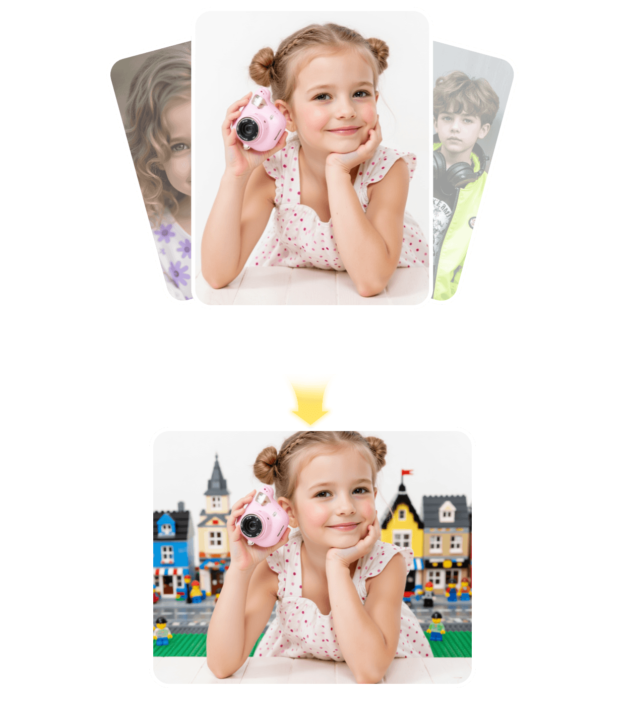 AI photo editor preview placeholder
