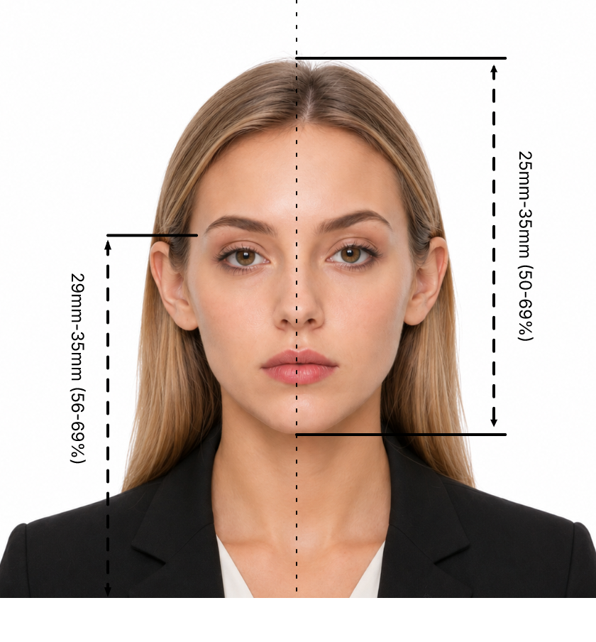 US Standard Passport-Sized Photo